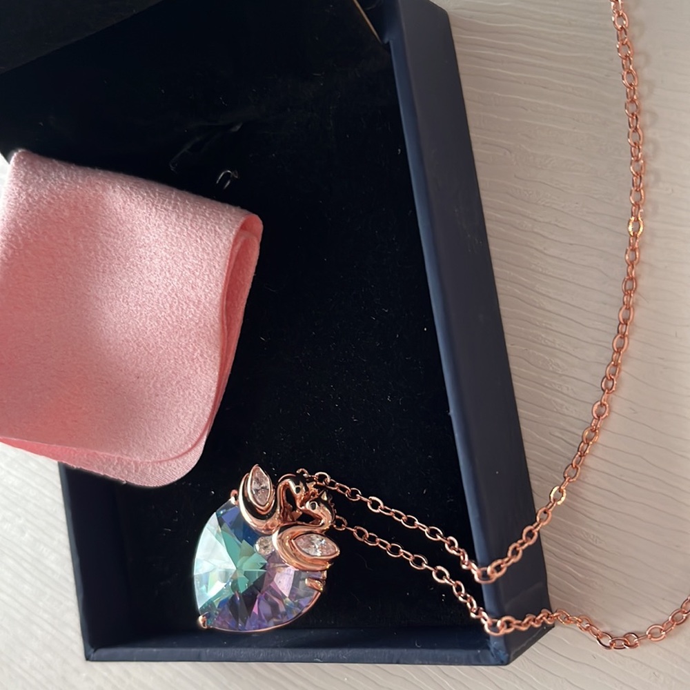 Fashion pendant necklace rose gold color chain - Picture 3 of 4